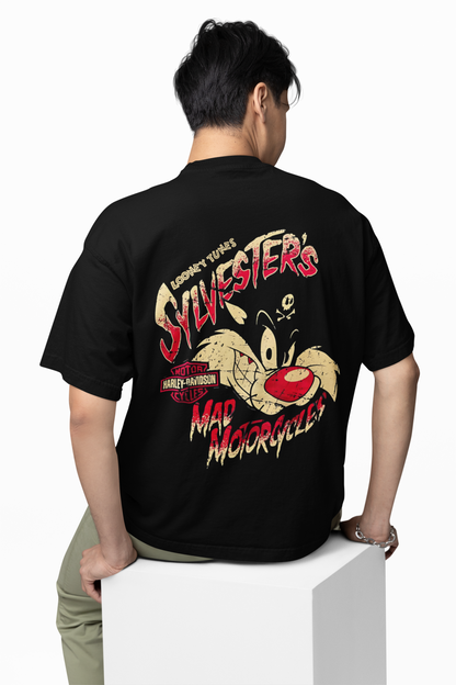 Mad Motorcycles Oversized T-Shirt Bold Biker Streetwear