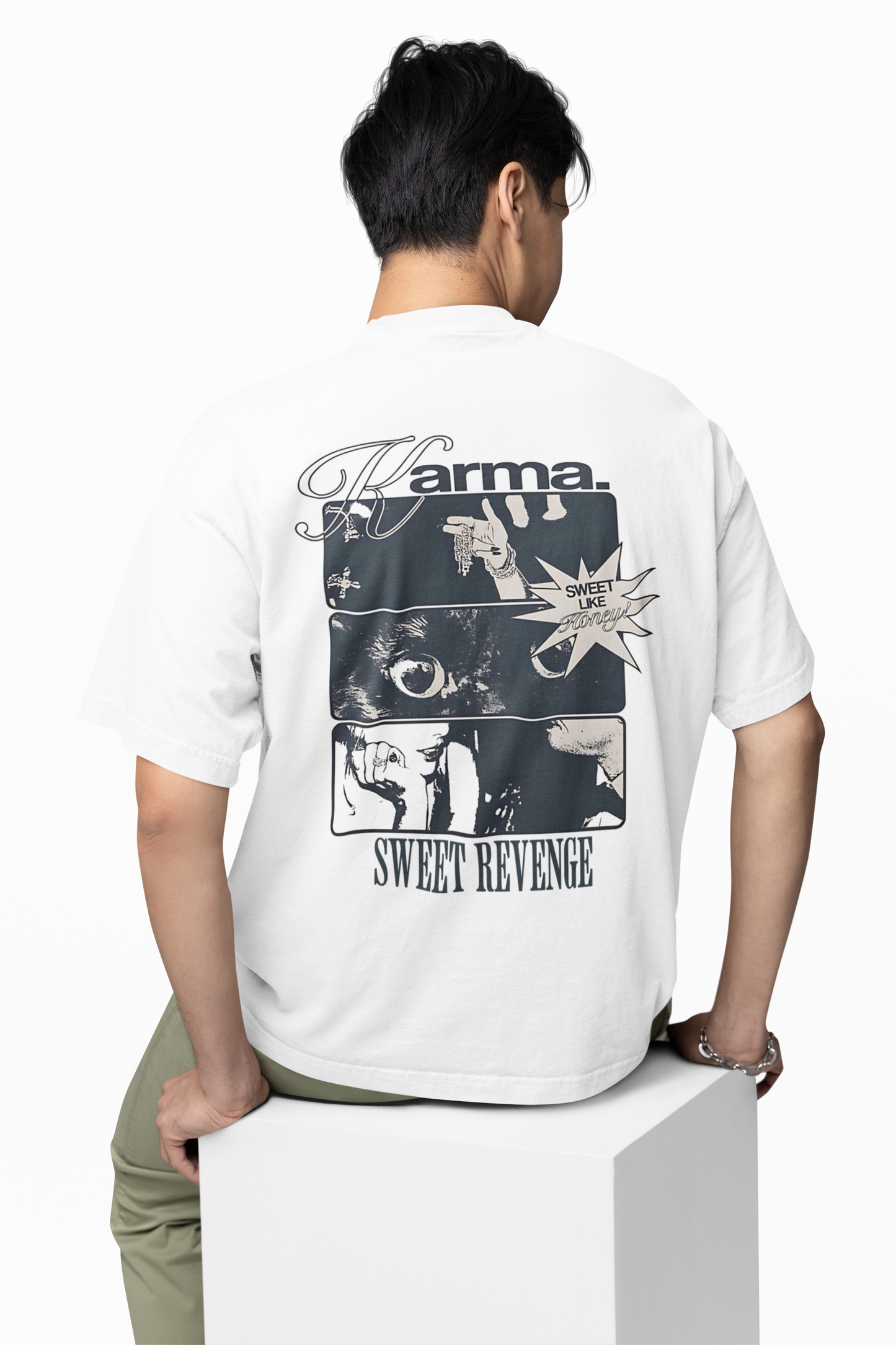 Sweet Revenge Oversized T-Shirt Bold Casual Streetwear Tees
