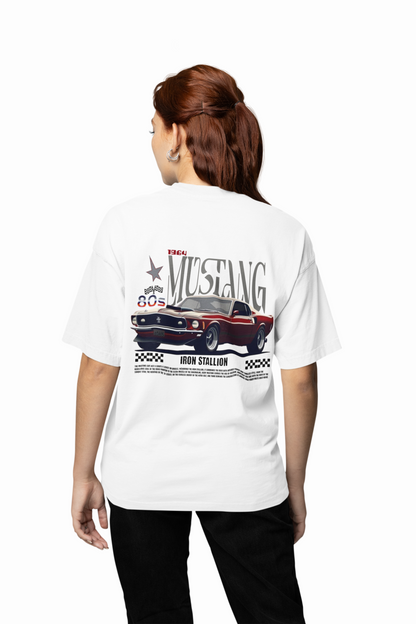 Mustang Car Oversized T-Shirt