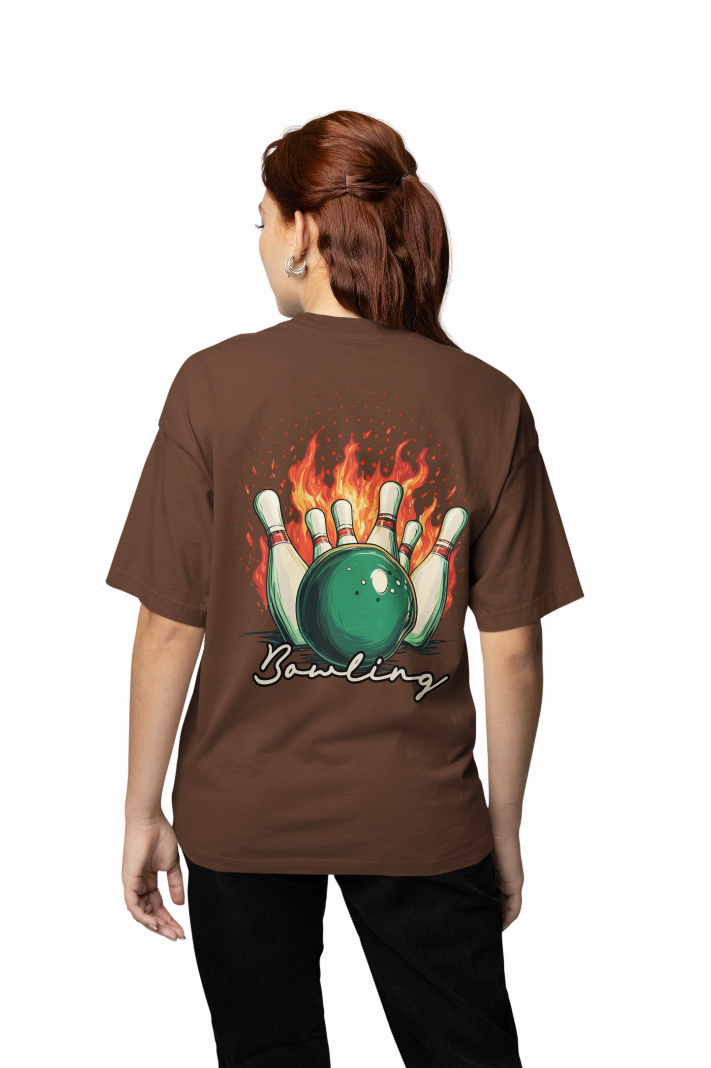 Bowling Game Oversized T-Shirt Strike Style Alley Kings
