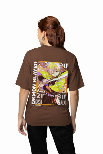 Demon Slayer Oversized T-Shirt Embrace Breath of the Sun Style.