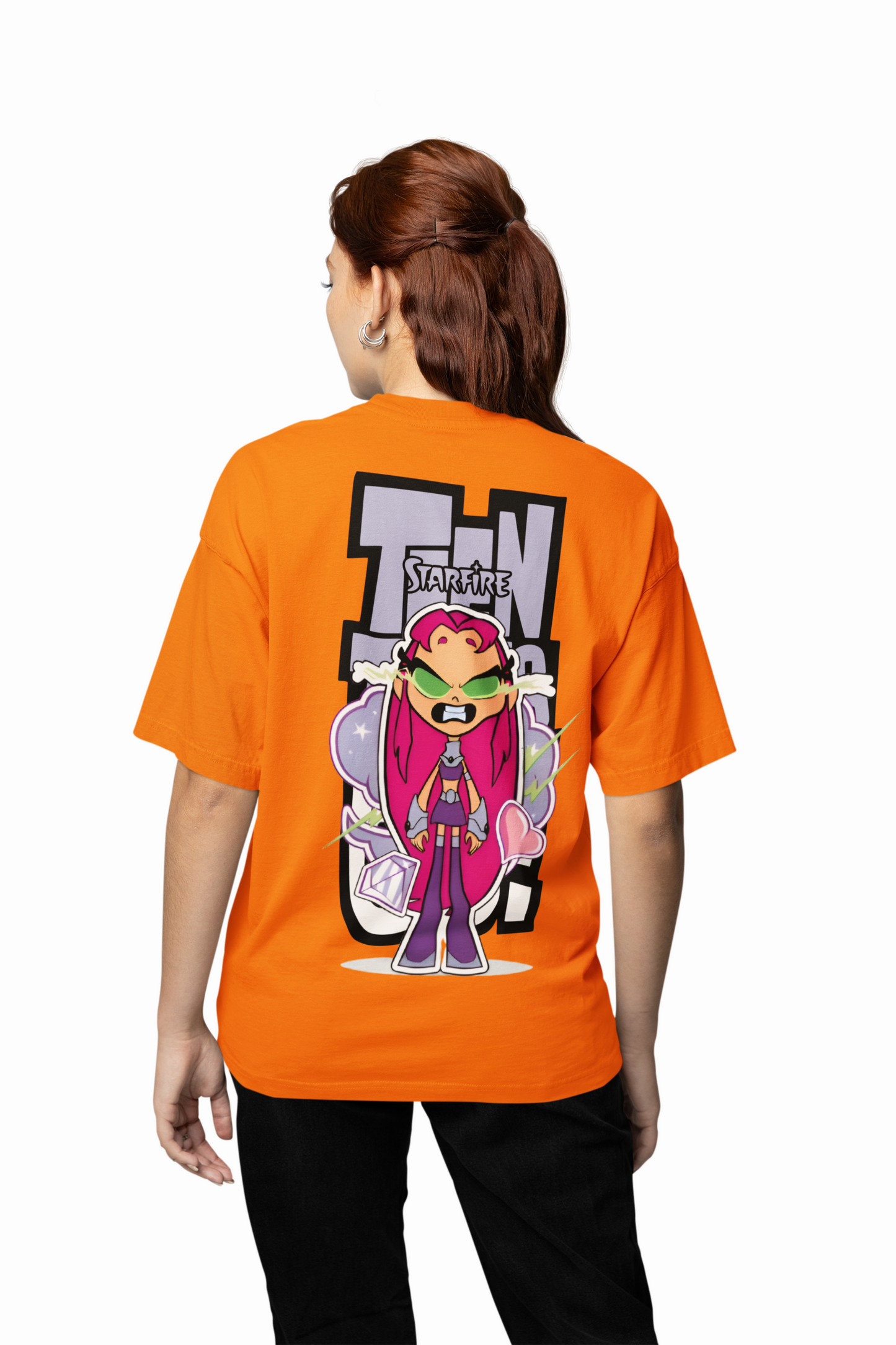Teen Titans Oversized T-Shirt Cartoon Fans Streetwear Style