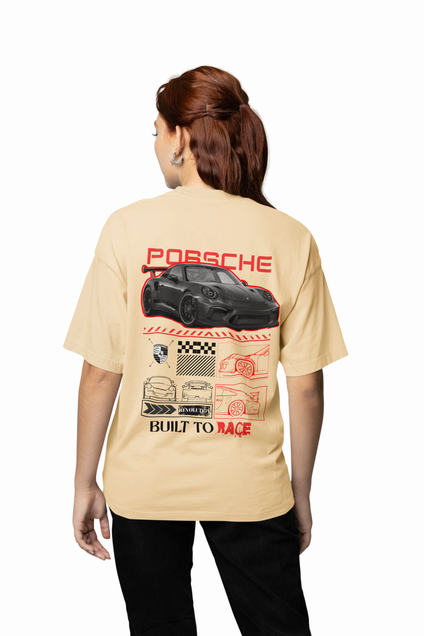 Porsche Build To Race Oversized T-Shirt