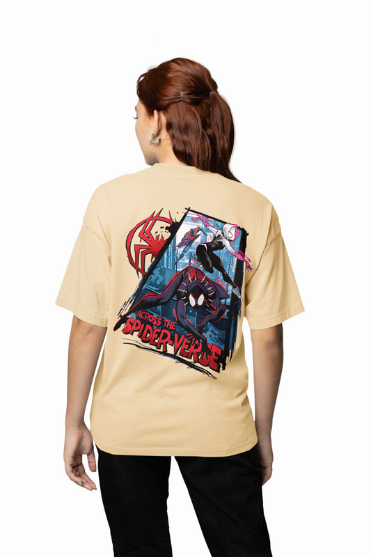 Across The Spider-Verse Oversized T-Shirts Multiverse Hero