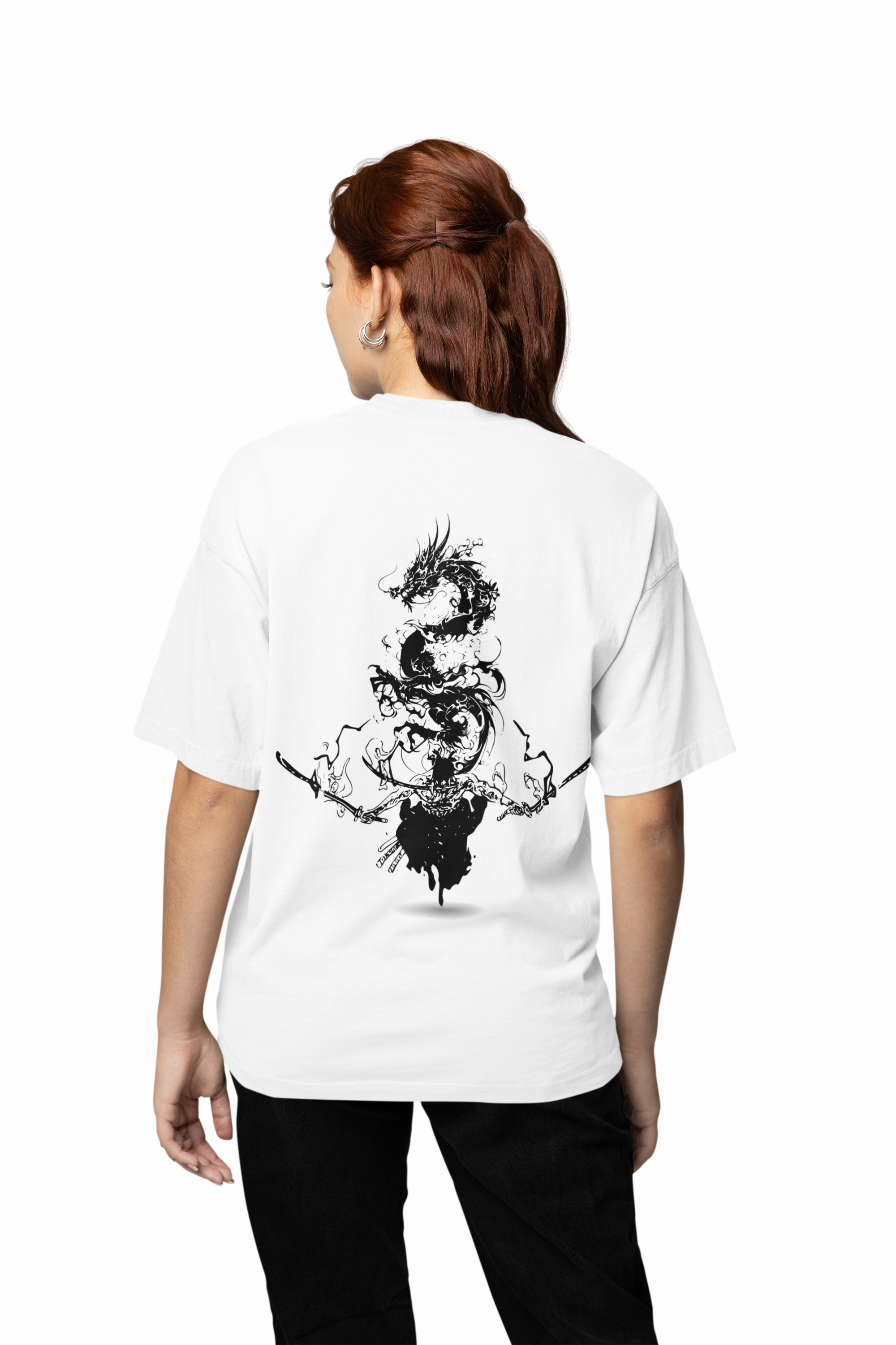 Samurai Dragon Spirit Oversized T-Shirt