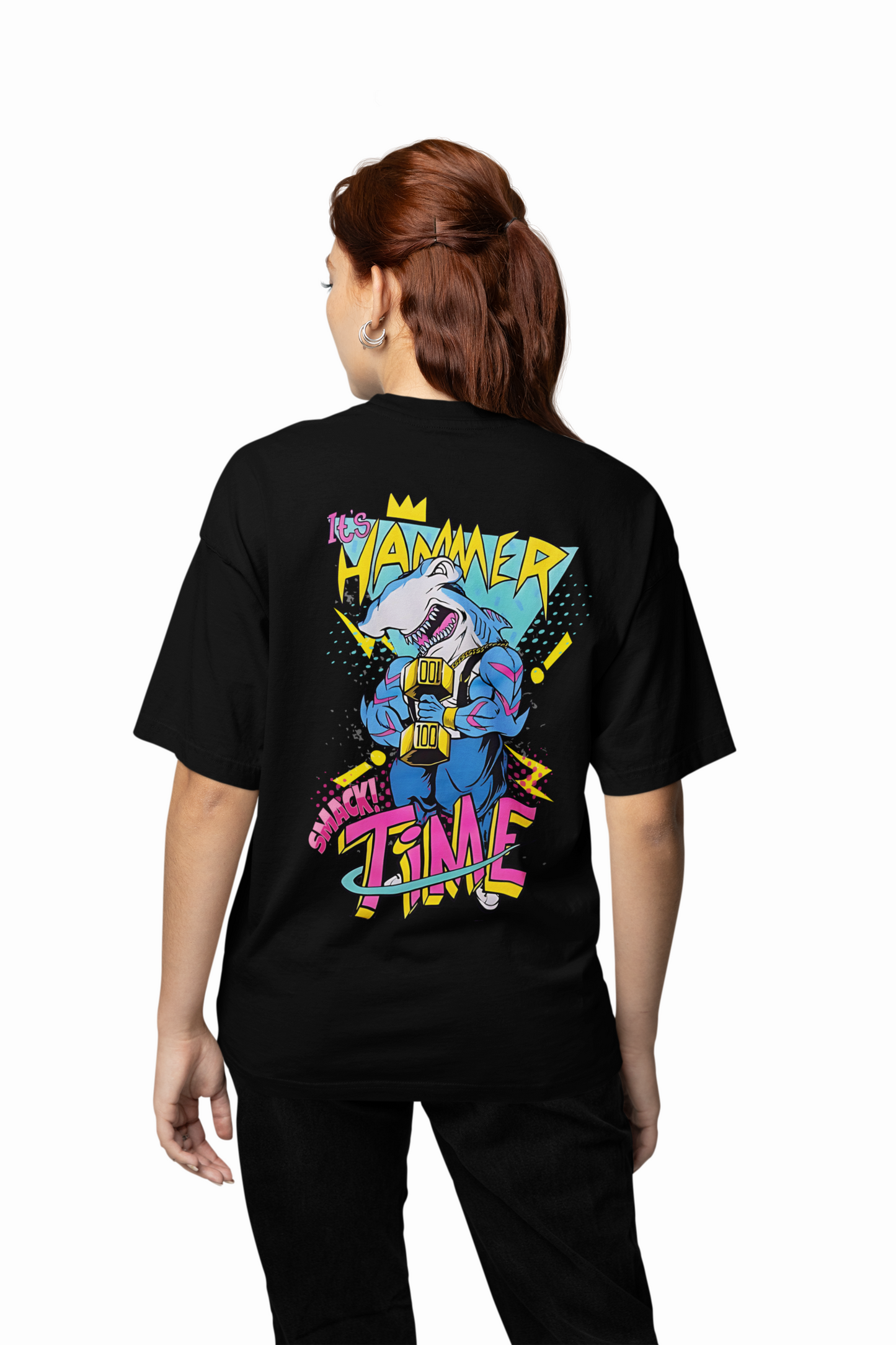 Hammer Time Oversized T-Shirts Bold Fitness Streetwear Style