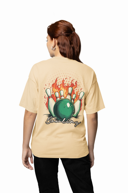 Bowling Game Oversized T-Shirt Strike Style Alley Kings