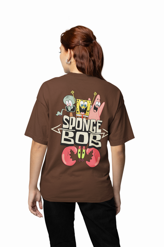 SpongeBob Cartoon Oversized T-Shirt