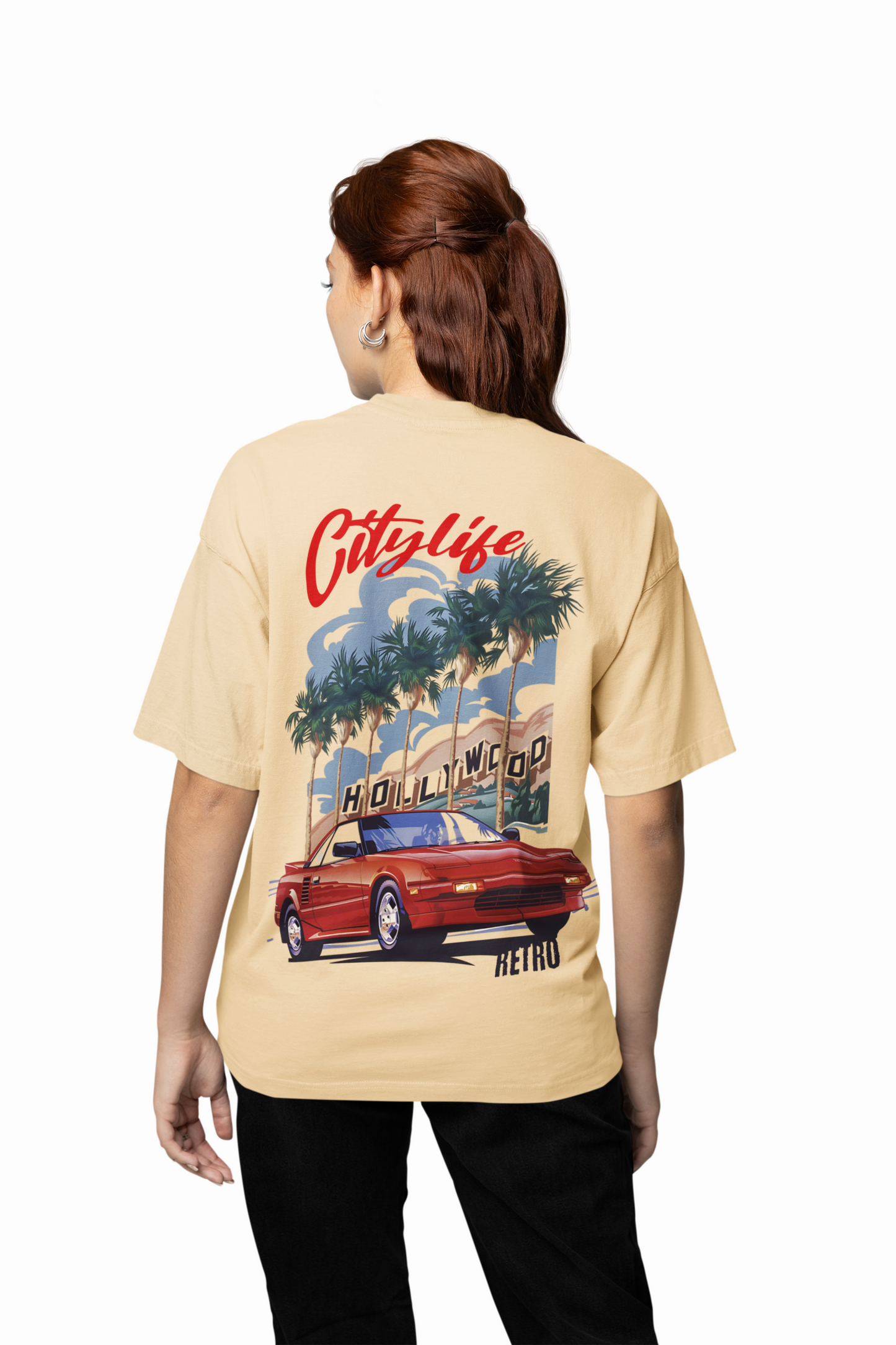 City Of Retro Oversized T-Shirt Stylish Casual Wear