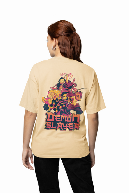 Tanijro Friends Oversized T-Shirts Anime Streetwear Designs