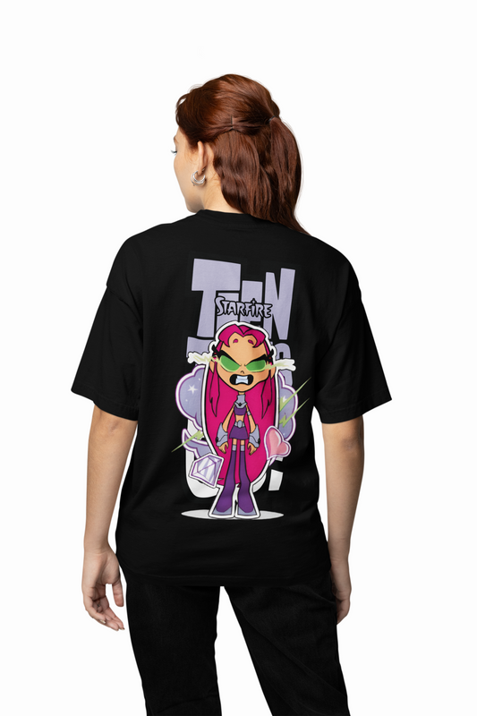 Teen Titans Oversized T-Shirt Cartoon Fans Streetwear Style