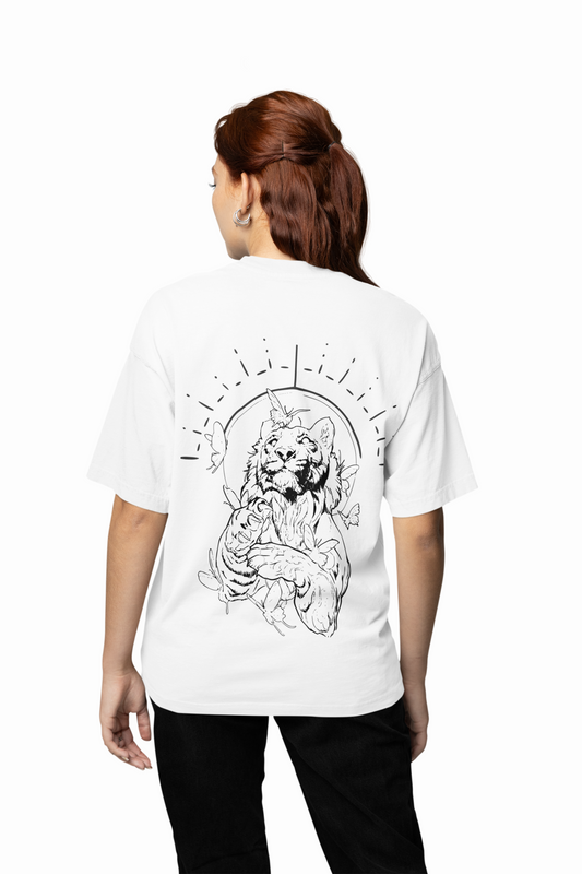 Lion Roaring Oversized T-Shirt