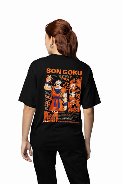 Awakened Goku Oversized T-Shirt Powerful Saiyan Tee
