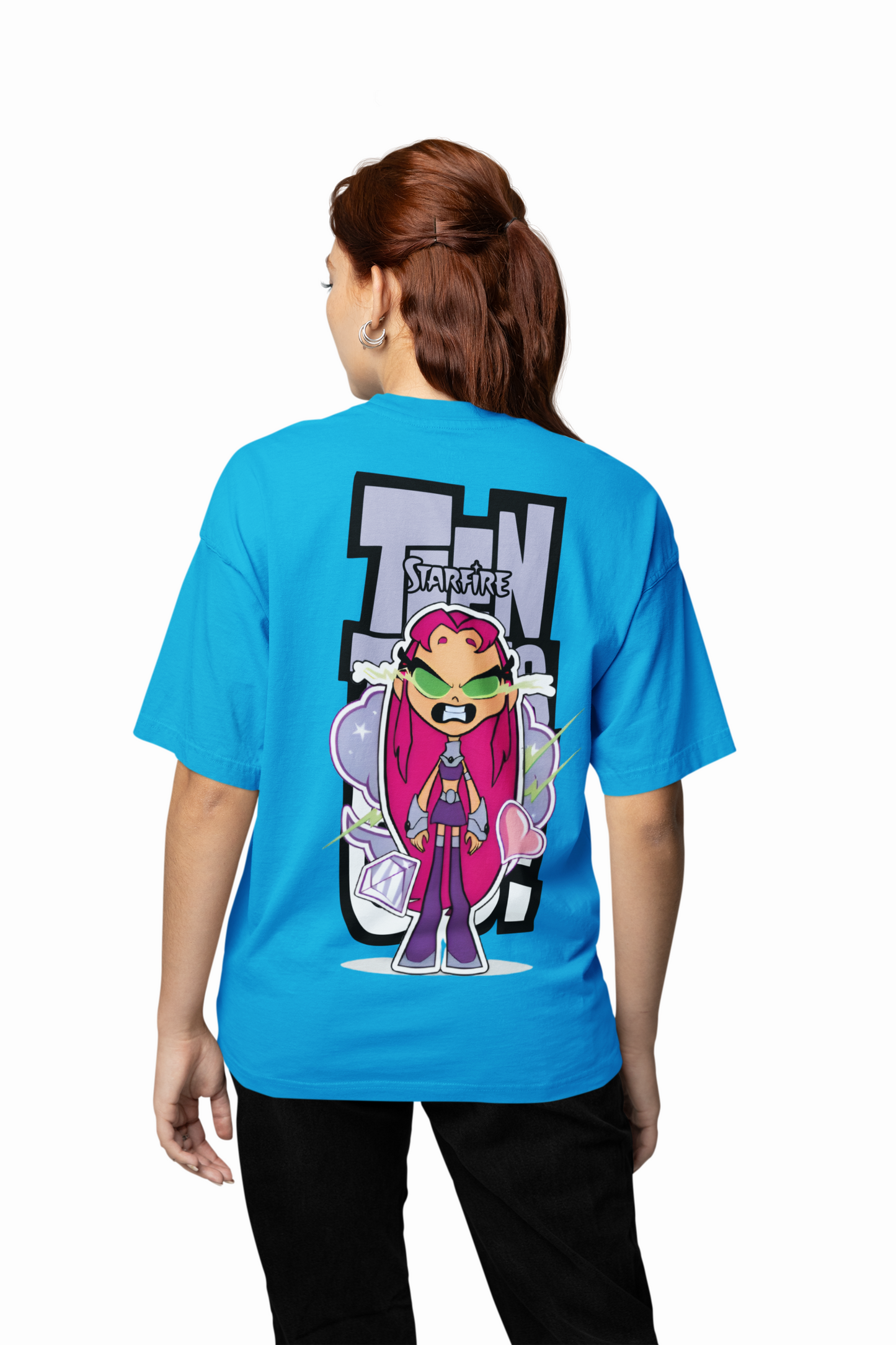 Teen Titans Oversized T-Shirt Cartoon Fans Streetwear Style