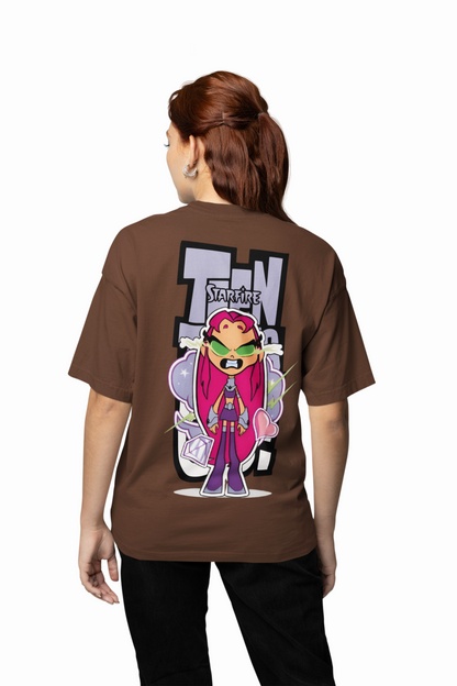 Teen Titans Oversized T-Shirt Cartoon Fans Streetwear Style