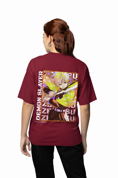 Demon Slayer Oversized T-Shirt Embrace Breath of the Sun Style.