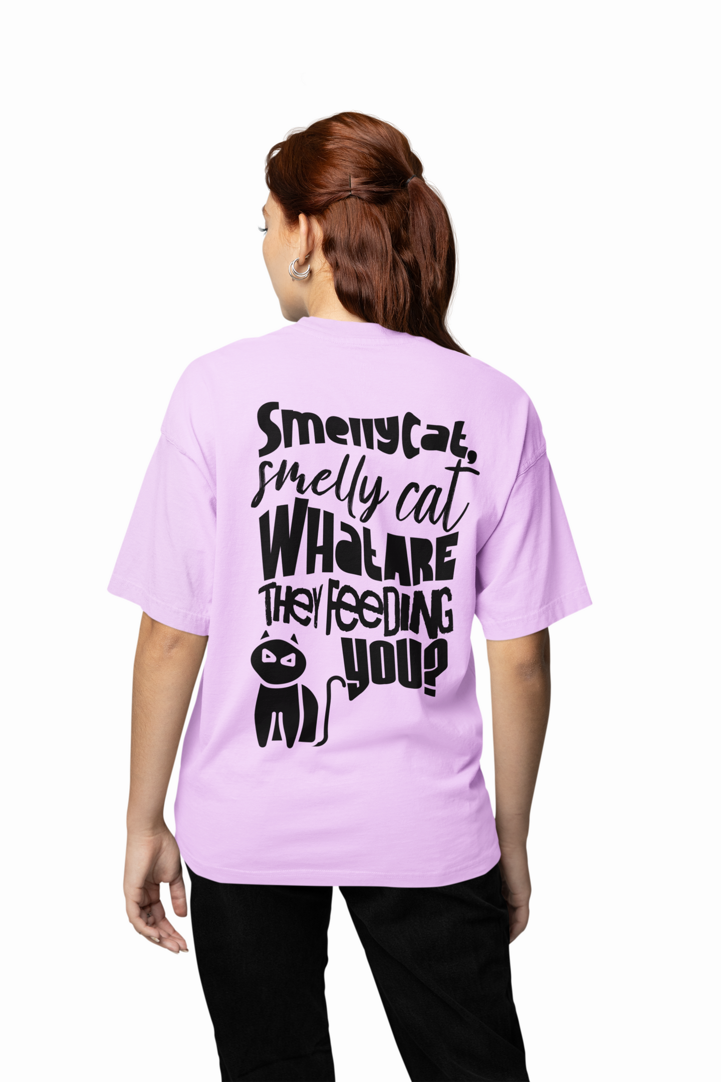 Smelly Cat Oversized T-Shirt for Funny Streetwear Style Now