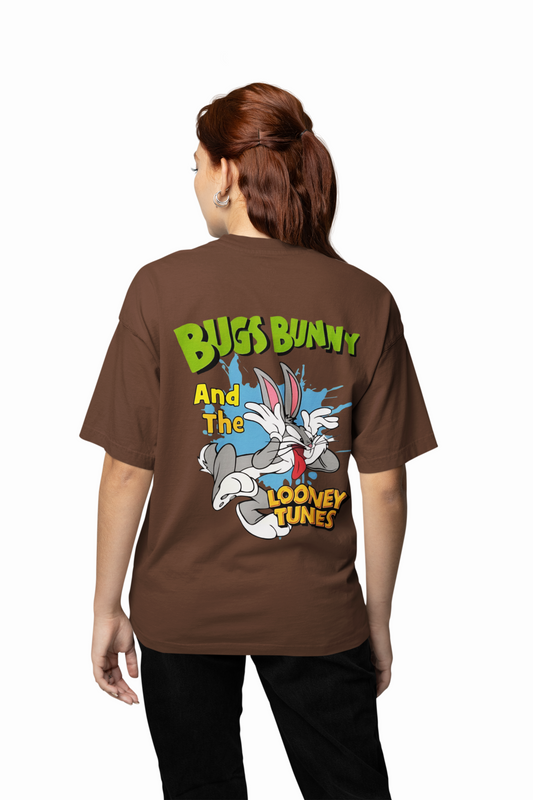 Bunny Bugs Cartoon Oversized T Shirt Fun Anime Graphic Tee