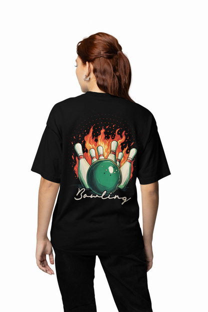 Bowling Game Oversized T-Shirt Strike Style Alley Kings
