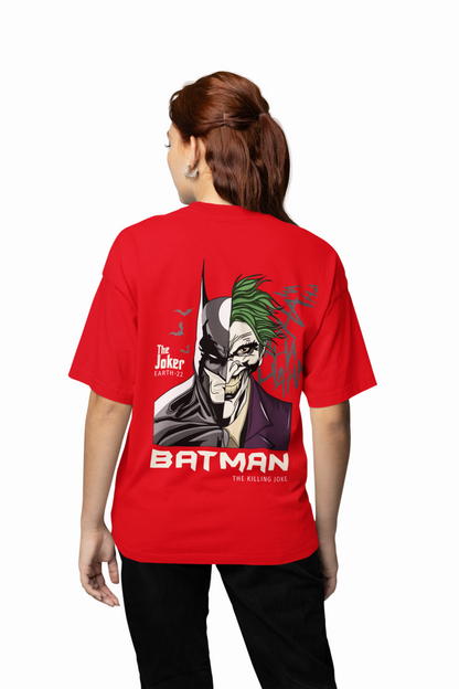 Dark Knight vs Joker Face Oversized T-shirt Comfortable Wear