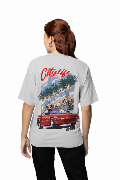 City Of Retro Oversized T-Shirt Stylish Casual Wear