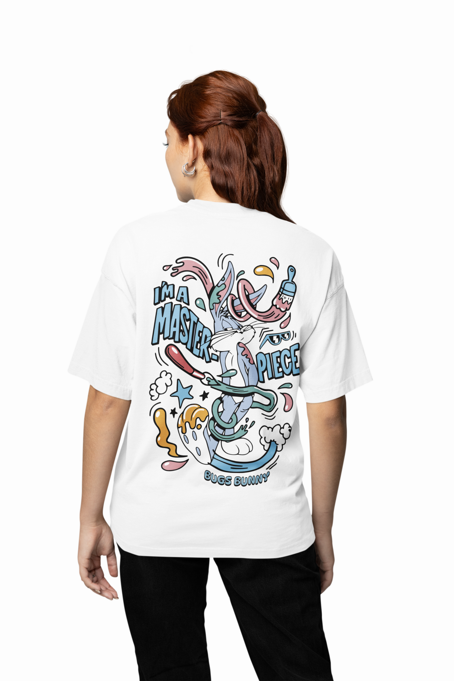 Bunny Cartoon T-Shirt Playful Graphic Tee for Toon Fans