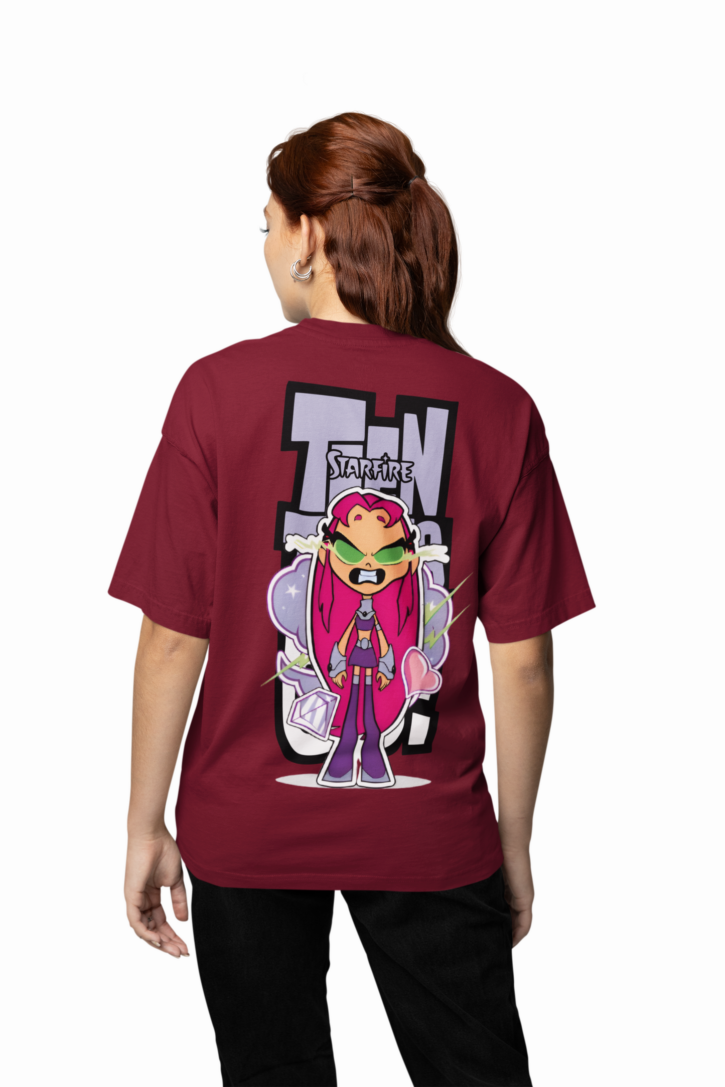 Teen Titans Oversized T-Shirt Cartoon Fans Streetwear Style