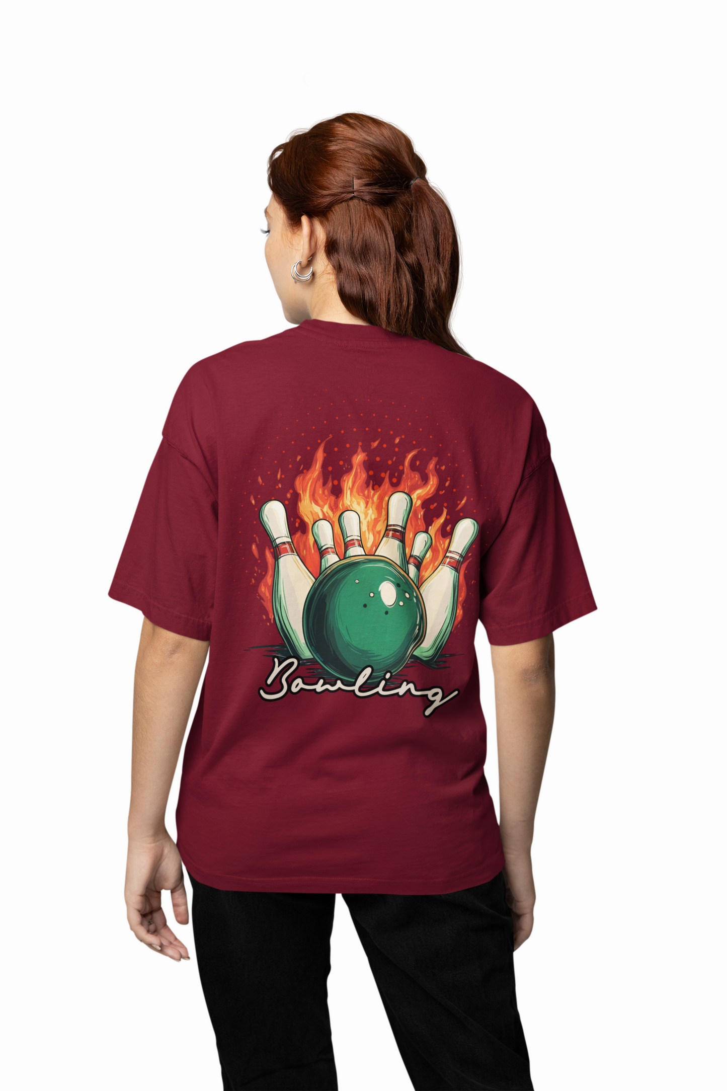 Bowling Game Oversized T-Shirt Strike Style Alley Kings