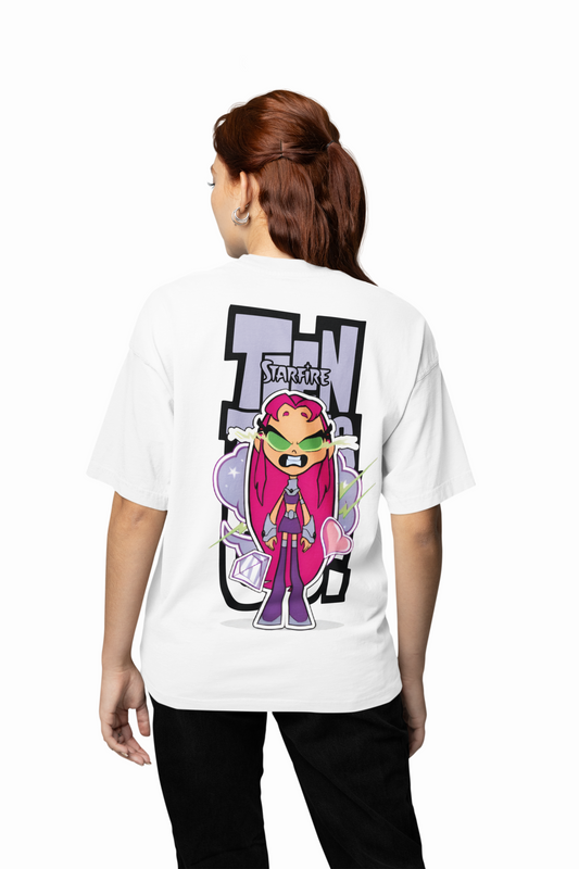 Teen Titans Oversized T-Shirt Cartoon Fans Streetwear Style