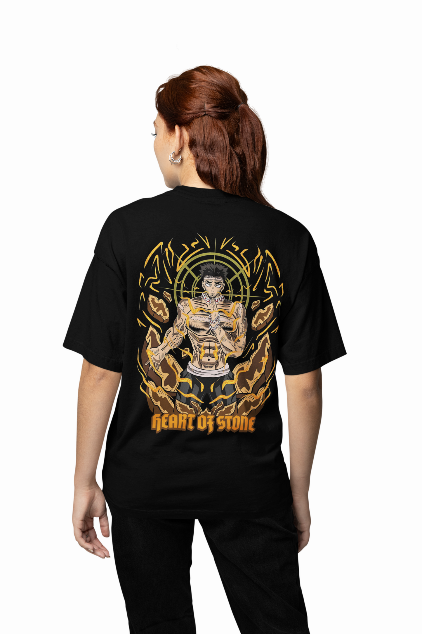 Heart Of Stone Oversized T-Shirts Bold Graphic Streetwear
