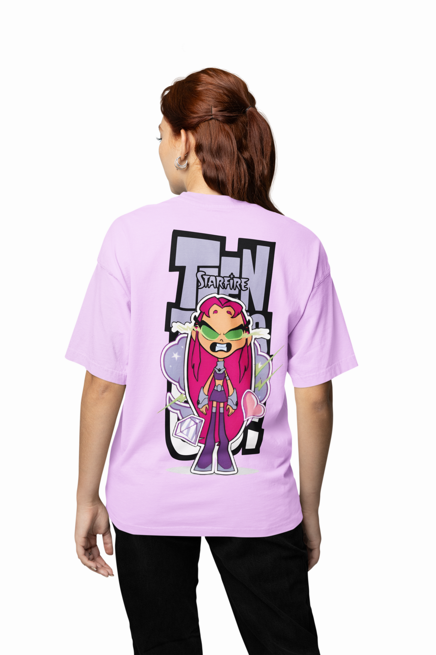 Teen Titans Oversized T-Shirt Cartoon Fans Streetwear Style