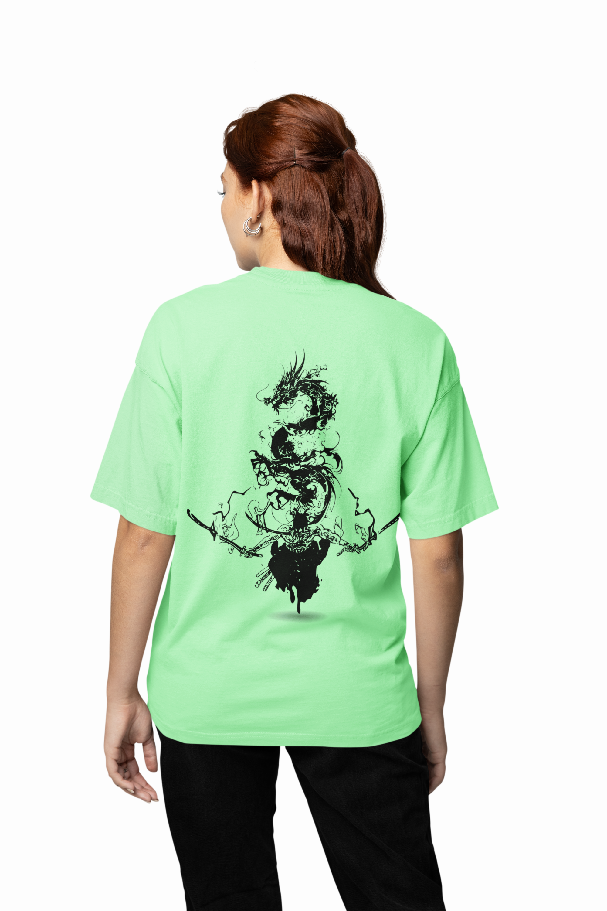 Samurai Dragon Spirit Oversized T-Shirt