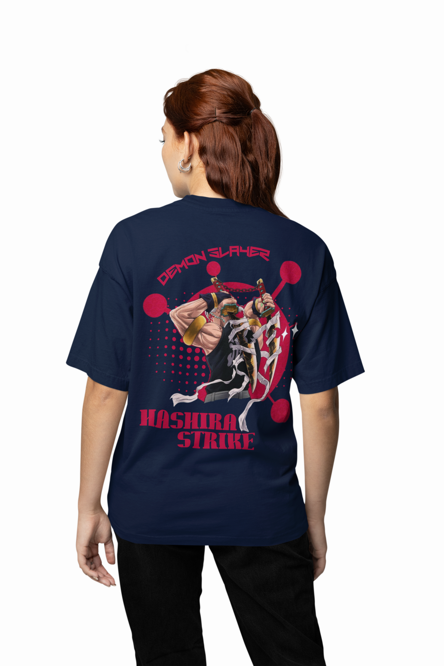Hashira Strike Oversized T-Shirt Demon Slayer-Inspired Power Look