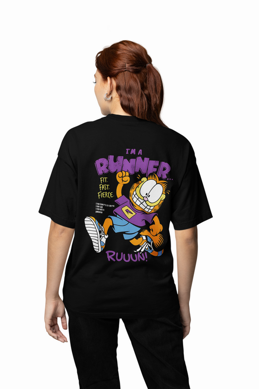Garfield Runner Oversized T-Shirts
