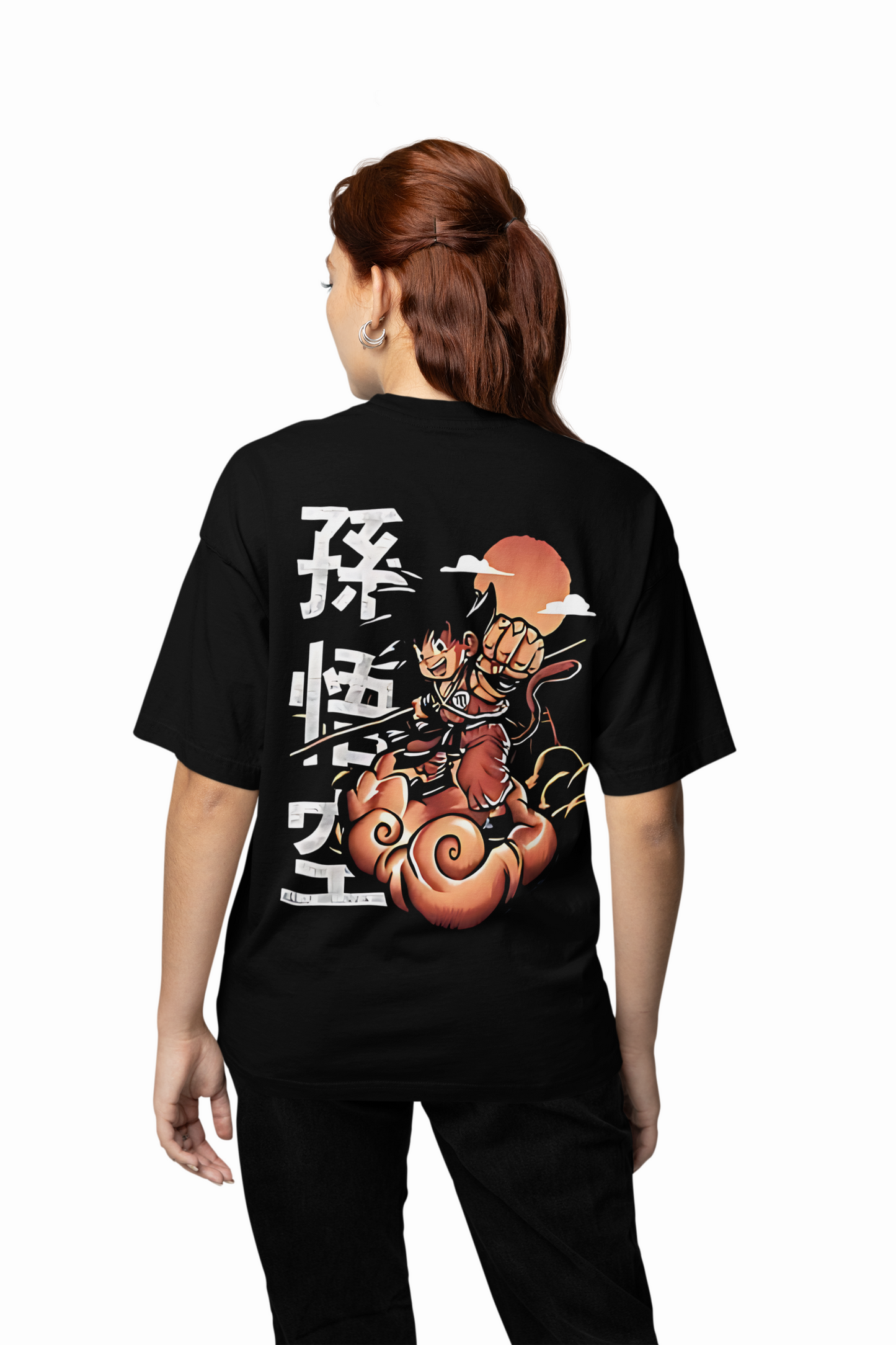 Son Goku Oversized T-Shirt Anime Streetwear Casual Tee Fits