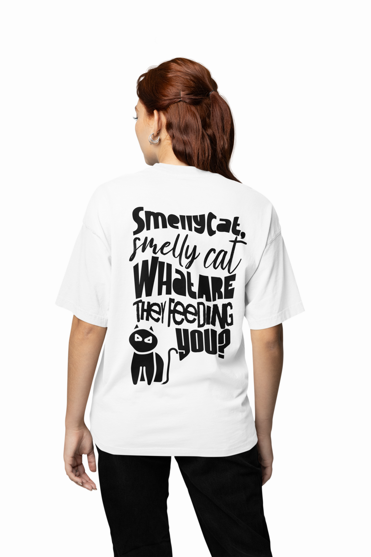 Smelly Cat Oversized T-Shirt for Funny Streetwear Style Now