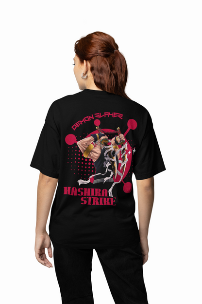 Hashira Strike Oversized T-Shirt Demon Slayer-Inspired Power Look