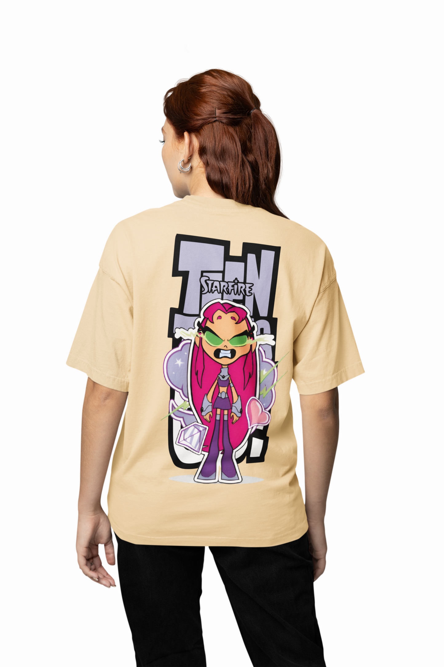 Teen Titans Oversized T-Shirt Cartoon Fans Streetwear Style