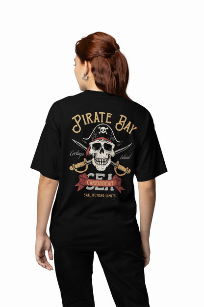 Pirate Bey Oversized T-Shirt Black – Bold Unisex Streetwear