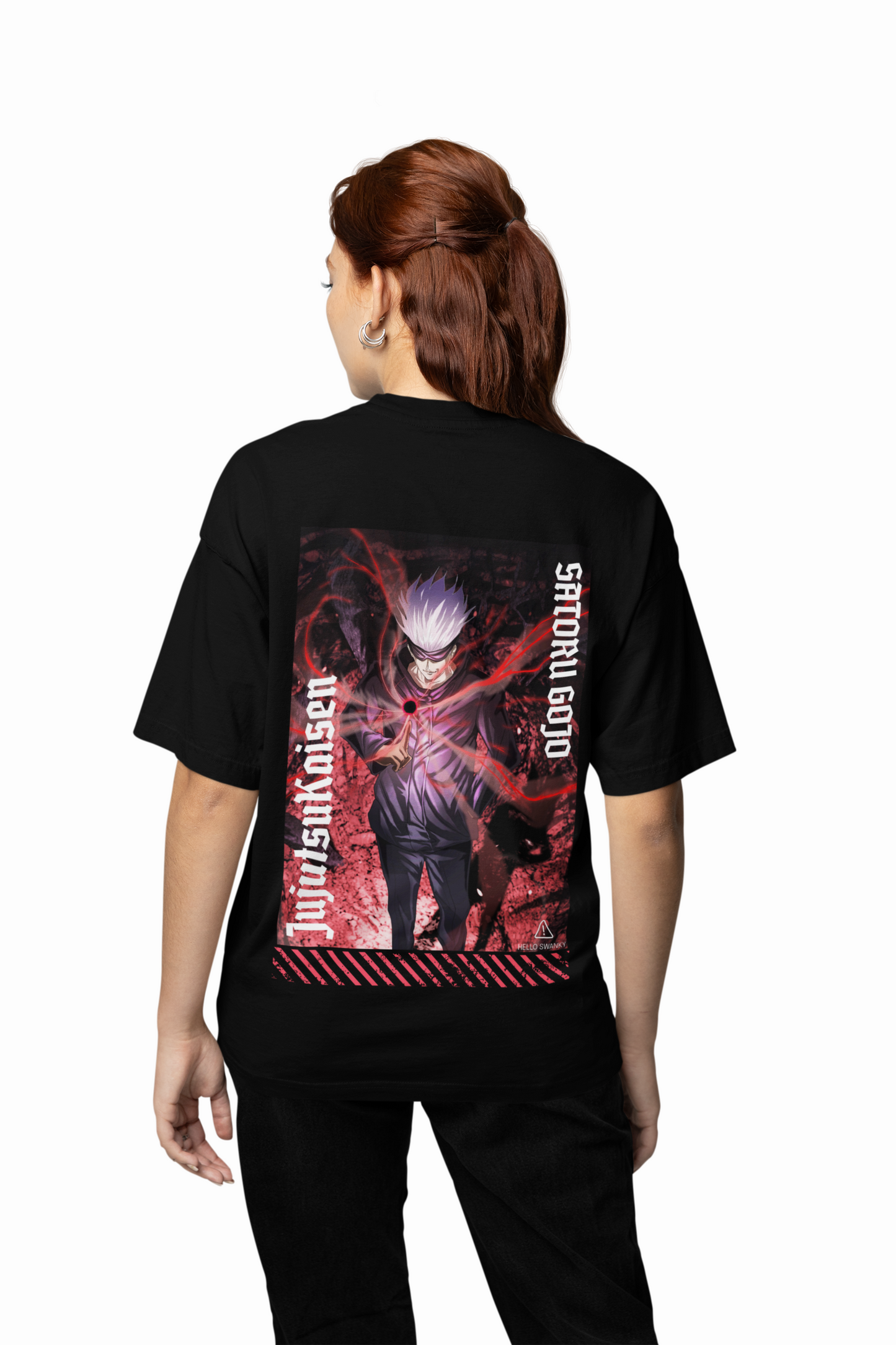 Saturo Gojo Oversized T-Shirt for Anime Fan Streetwear Look