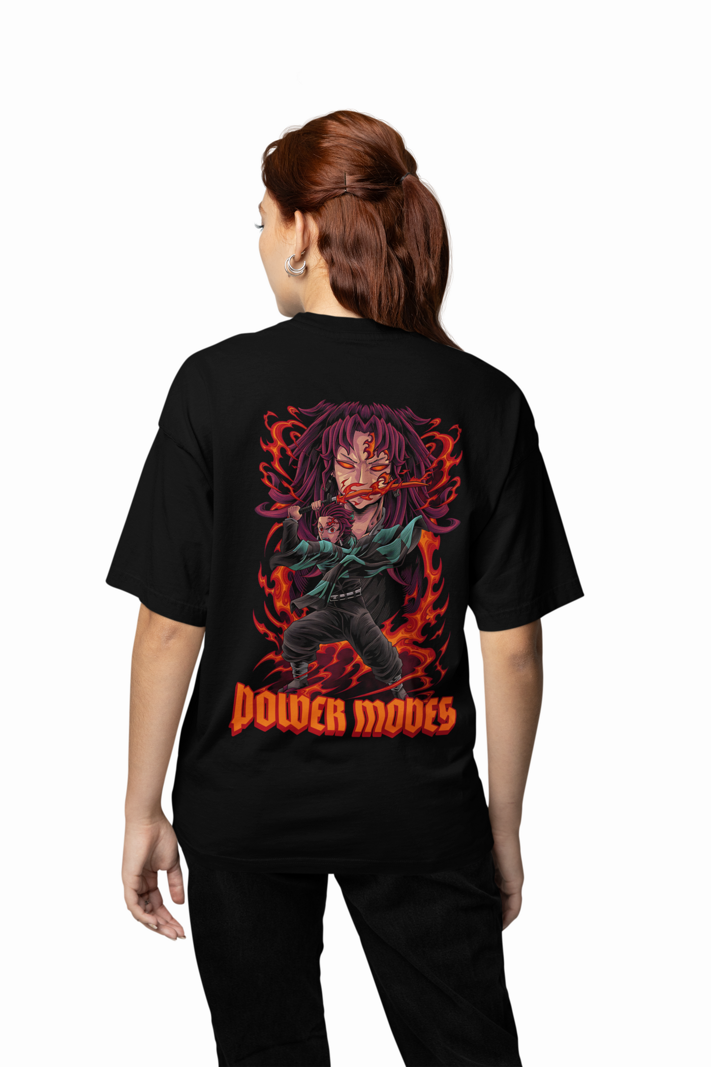 Power Moodes Black Oversized T-Shirts for Bold Streetwear Fit