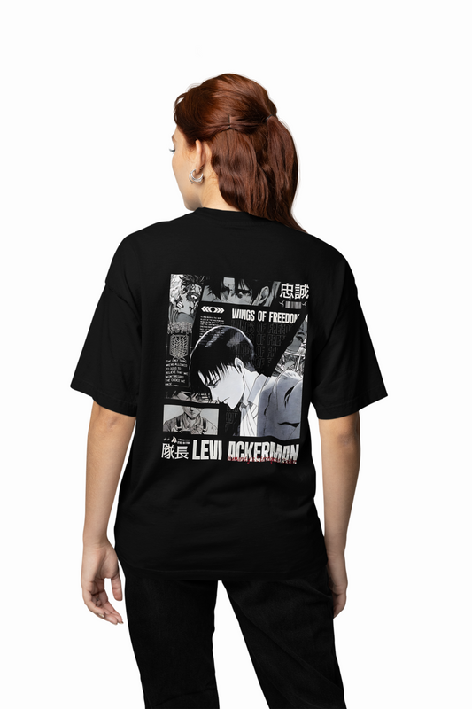 Levi Ackerman Oversized T-Shirts – Cool Attack On Titan Style