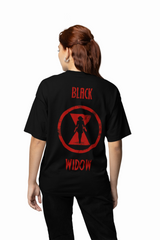 Black Widow Oversized T-Shirts