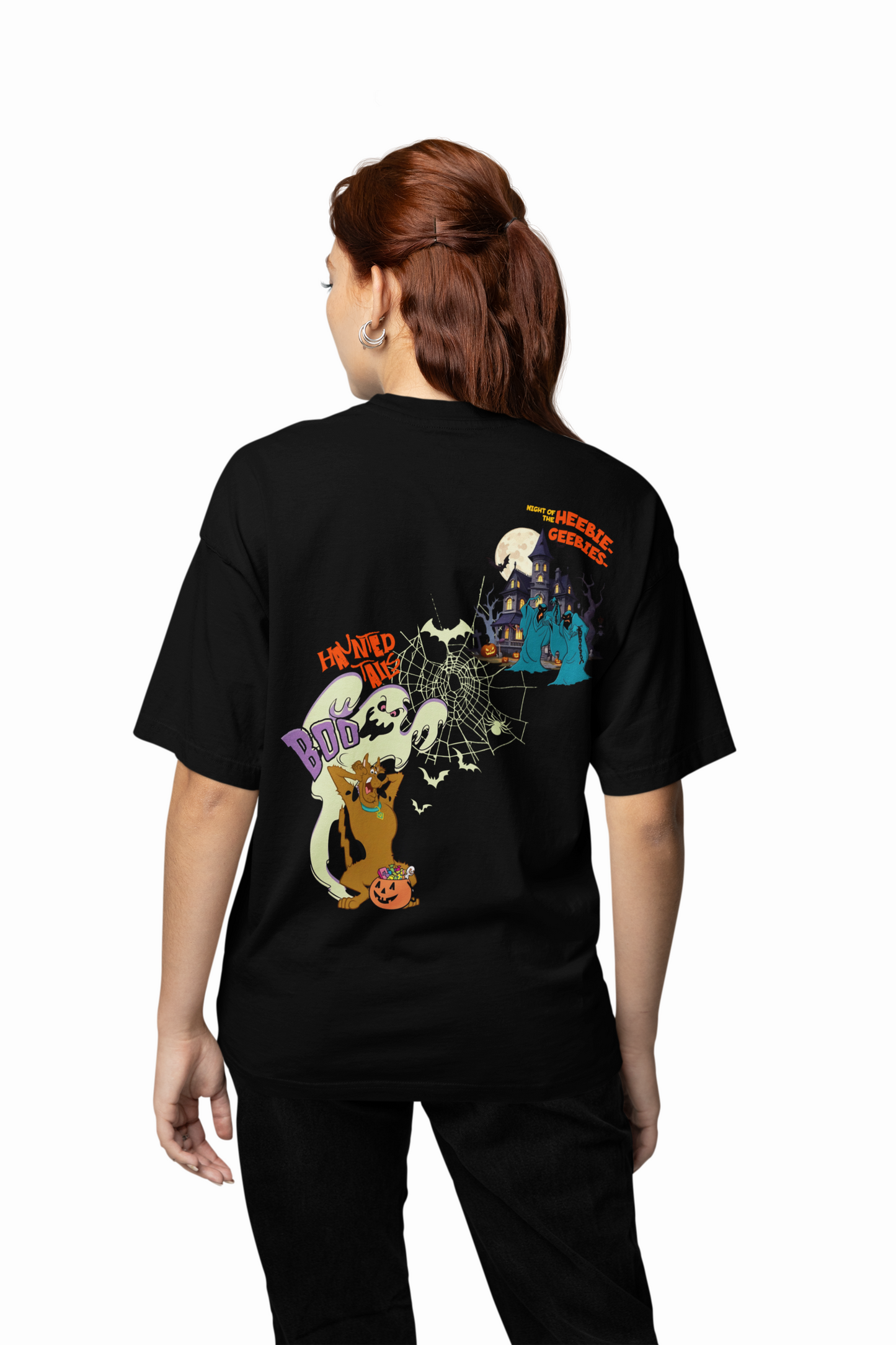 Scooby Doo Cartoon Oversized T-Shirt Fun Vintage Print Style