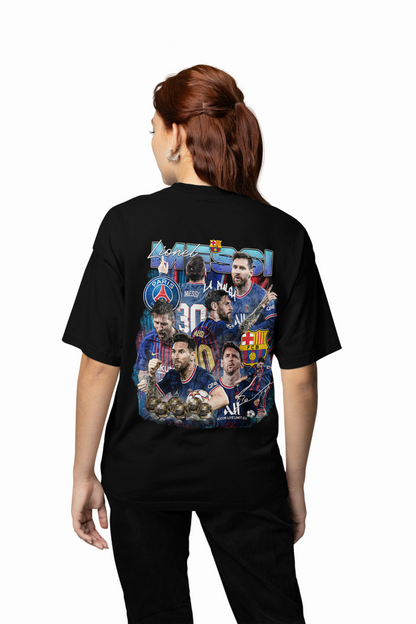 Messi Lionel Oversized T-Shirt for Football Fan Style