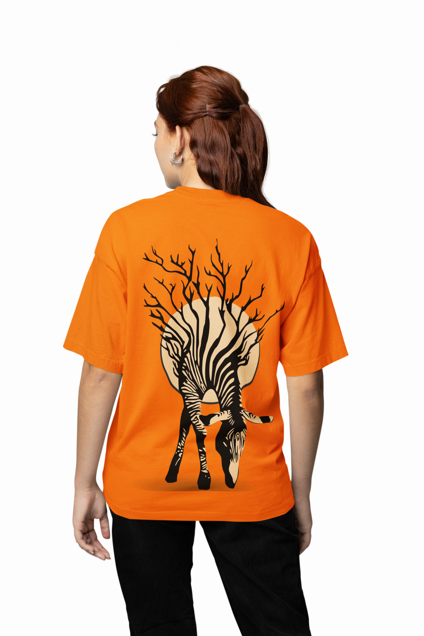 Zebra Tree Oversized T-Shirt