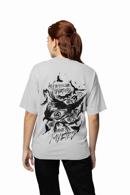Sharingan Eyes Oversized T-Shirt Uchiha Power Anime Tee