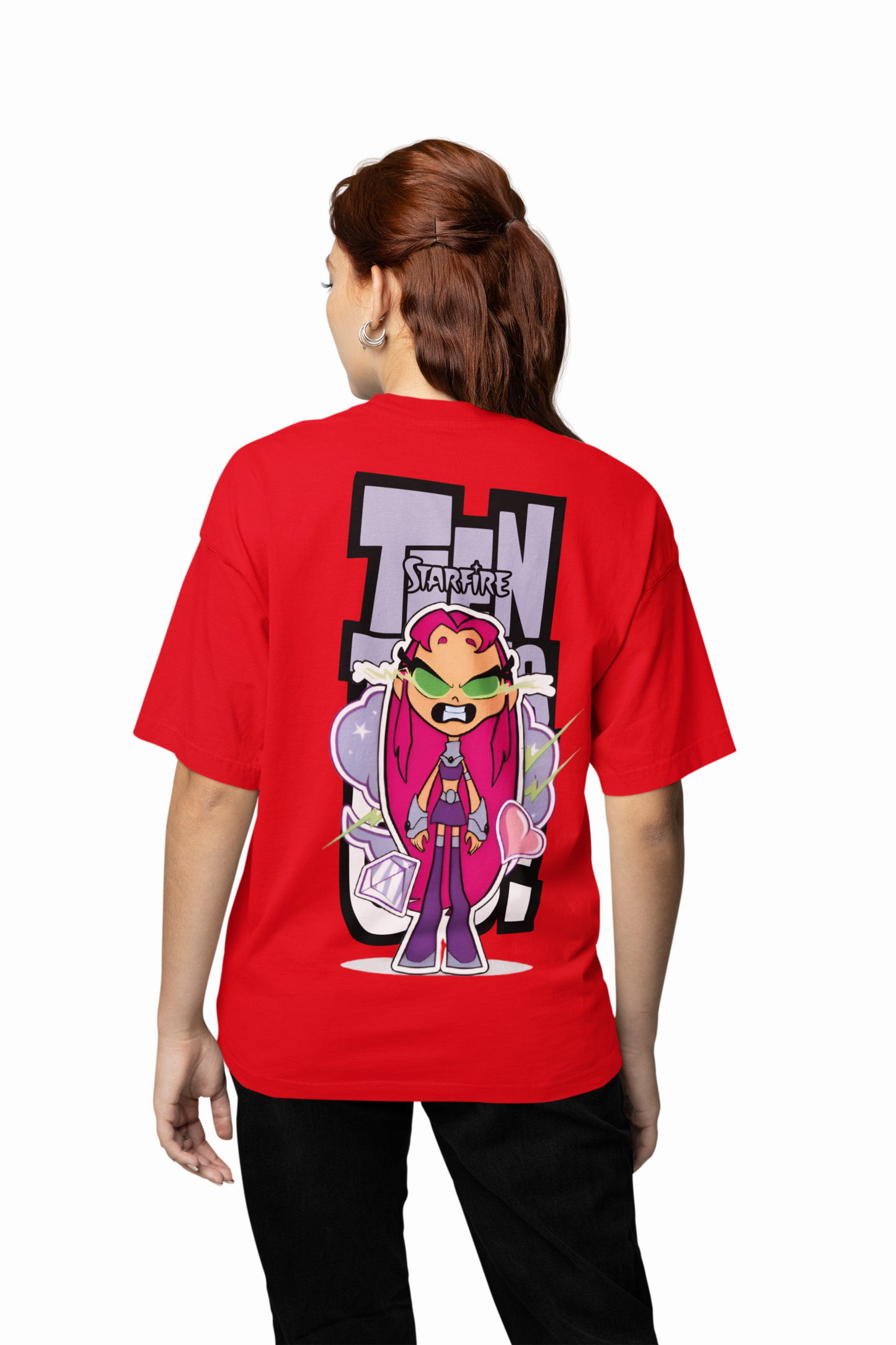 Teen Titans Oversized T-Shirt Cartoon Fans Streetwear Style