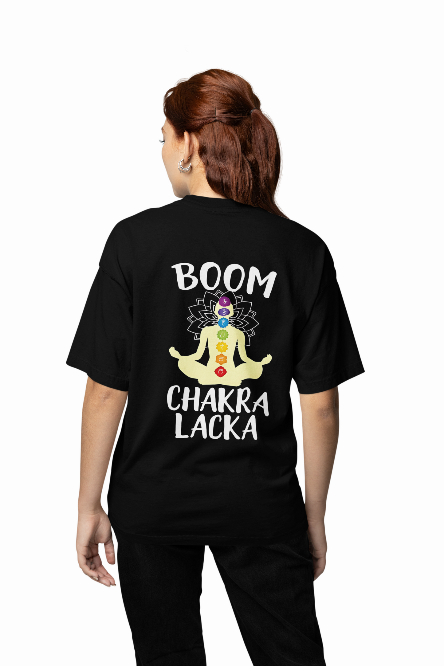 Chakra Lacka Oversized T-Shirt Spiritual Streetwear Tee