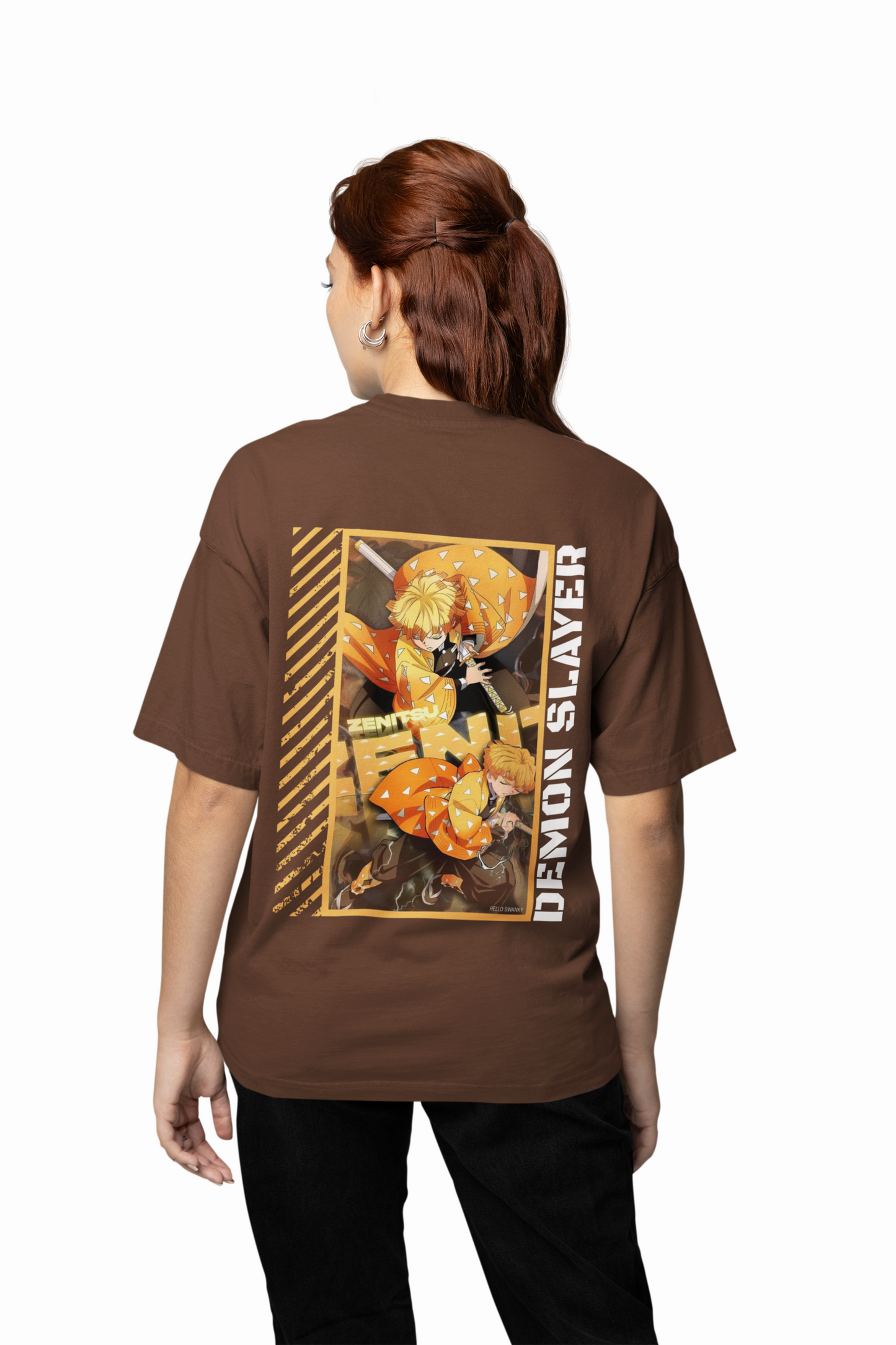 Zenitsu Oversized T-Shirt Anime Graphic Streetwear Style